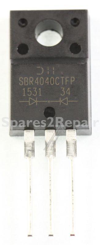 Diodes Incorporated Diode - Sbr4040ctfp Diode 2x20a 40v To-220fp