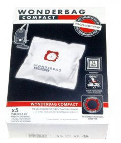 Vacuum Cleaner Bags - Wonderbag Compact Wb305120 Bag X5 [Groupe SEB]