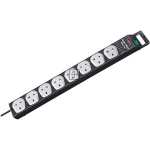 Brennenstuhl 5 Way Socket Outlet Switch - Premium-line Technik Steckdosenleiste 5-fach, 3m, Einzeln Schaltbar