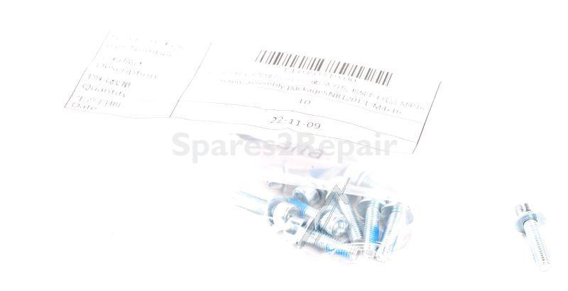 Segway Ninebot Screw - 14 01 0319 00 Hexagonal Cylinder Head Flat Washer+ Blue&white Zinc Plating Screws Access Package_mechanical Semi Finished Prod _m4*16