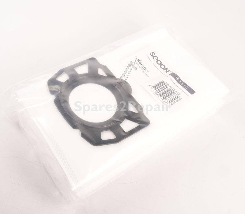 Sqoon Vacuum Cleaner Bags - Vacuum Cleaner Bag Alternative For Kärcher Wd-mv 4-5-6 Series 2 863-006 0 5 Pieces