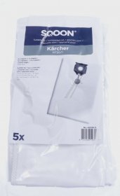 Sqoon Vacuum Cleaner Bags - Vacuum Cleaner Bag Alternative For Kärcher 2 889-154 0 5 Pieces