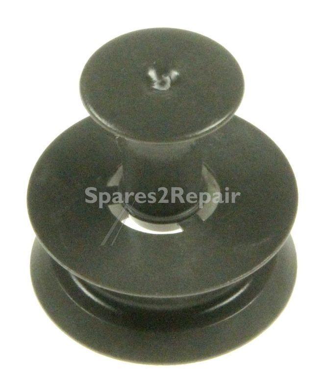 Roller For Dishwasher Basket - C00324950 481010600234 Roller With Clip (grey Ikea) [Whirlpool Indesit]