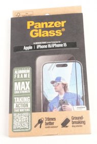 Panzerglass Display Protective Film - 2849 Panzerglass Screen Protector Aluminum Frame Iphone 24 | Ultra-wide Fit