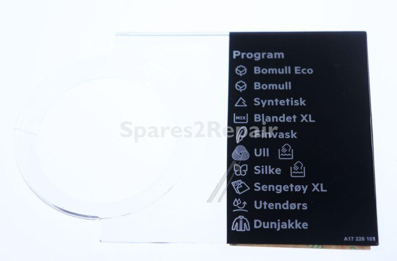 Panel - 140172261012 Program Plate Button Adhesives [Electrolux Aeg]
