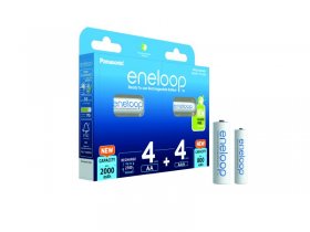 Eneloop Battery Consumer - Lr03+lr6 Bk-kjmcde44e Ready To Use Battery 4x Aa 1900mah + 4x Aaa 750mah