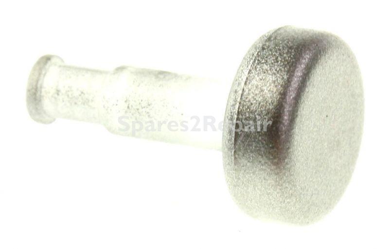 Button - C00302329 488000302329 Programmer Button E0 Silver [Whirlpool Indesit]
