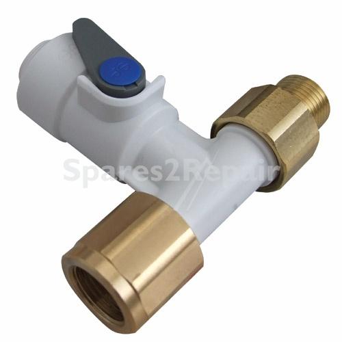 John Guest Hose Coupling For Drinking Water Systems - Absperr-eckventil 9,5mm Flussrichtung 10mm Ig - 10 Ag