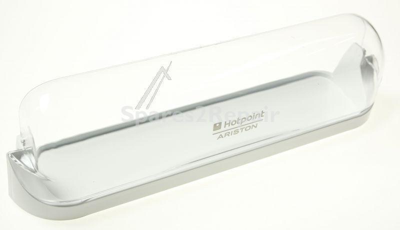 Refrigerator - Freezer Door Shelf - C00254375 482000030377 Hinged Box Cover Kit (w 443) Clear 44 [Whirlpool Indesit]