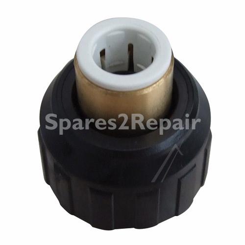John Guest Hose Coupling For Drinking Water Systems - Aufschrauber Mit Messingeinsatz 3-8- 9,5mm Auf Ig
