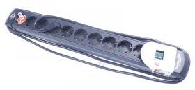 Brennenstuhl 10 Way Socket Outlet Switch - Premium-line Steckdosenleiste 10-fach Schwarz 3m H05vv-f 3g1,5