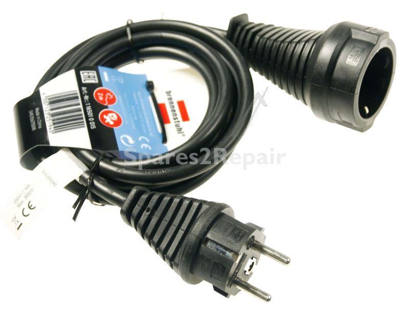 Brennenstuhl Power Supply Cable - 1165010015 Extension Lead 2m H05vv-f 3g1 5