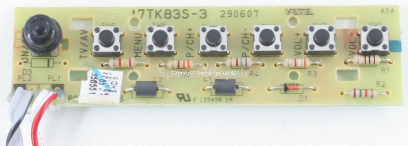 Acoustic Solutions LCDW22HDF - Buttons - 17TK83S-3 - 290607