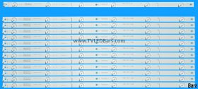 Barz LED Backlight Array Sharp LC-60UI7652K LC-60UI7652E 60" FOXCONN SD600DUS-1 JL.D60061330-020BL-M + JL.D60061330-020BR-M 13pcs