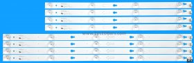 Barz LED Backlight Array TCL LED55P6250US LVF550ND1L CD915 V1 55D2900 A-1 B-1 8pcs