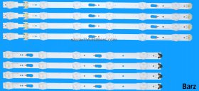 Barz LED Backlight Array Samsung UE43JU6000 BN96-38711A + BN96-38712A 43" CY-GJ043HGAV1H CY-GJ043HGAV1V LM41-00172A + LM41-00172B 8pcs