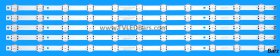 LG LED Backlight Array LG 75UK6500PLA 75UK6200PLB AGM76249101 75" NC750DQE-ABGR1 ABGR3 SSC_TRIDENT_75UK65 5pcs