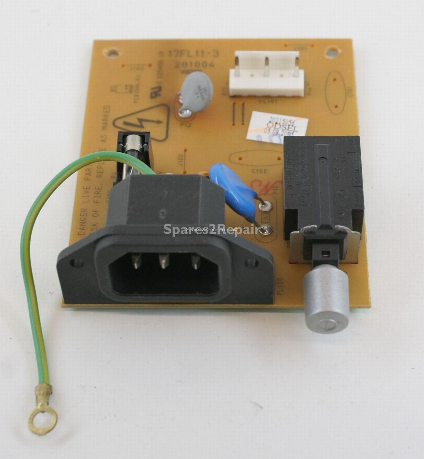 Bush LCD32TV022X - AC Socket - 17FL11-3 - 281004 - 20215056