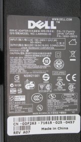 Dell - Charger - DF263 - Rev A07 - PA-1650-06D3 - LA65NS0-00 - 19.5V 3.34A (Original)