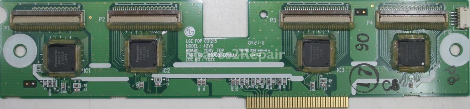 Hitachi 42PD4200 - DRV - 6870QDE009A - PDP 031215 - 42V6 YDRV_TOP