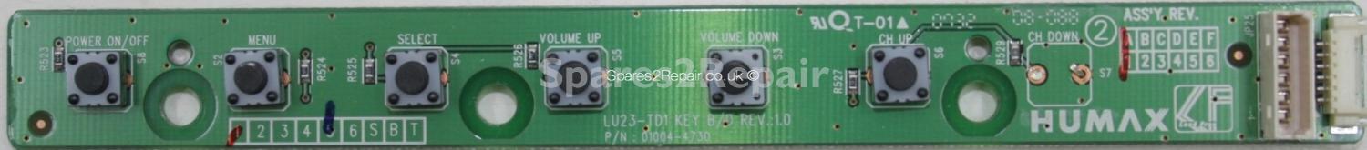 Humax LU23-TD2 - Buttons - KEY BD REV 1.0 - 01004-4730
