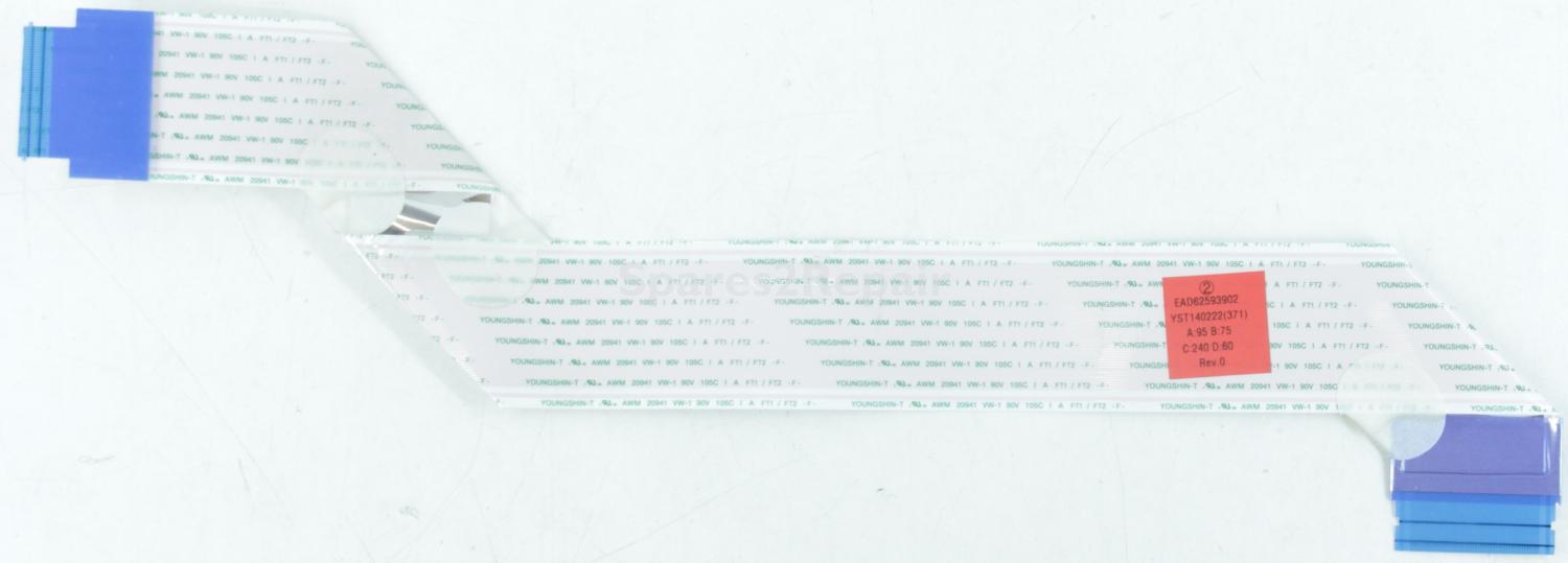 LG 47LB650V - T-Con Cable - EAD62593902 - Rev.0 - A:95 B:75 C:240 D:60