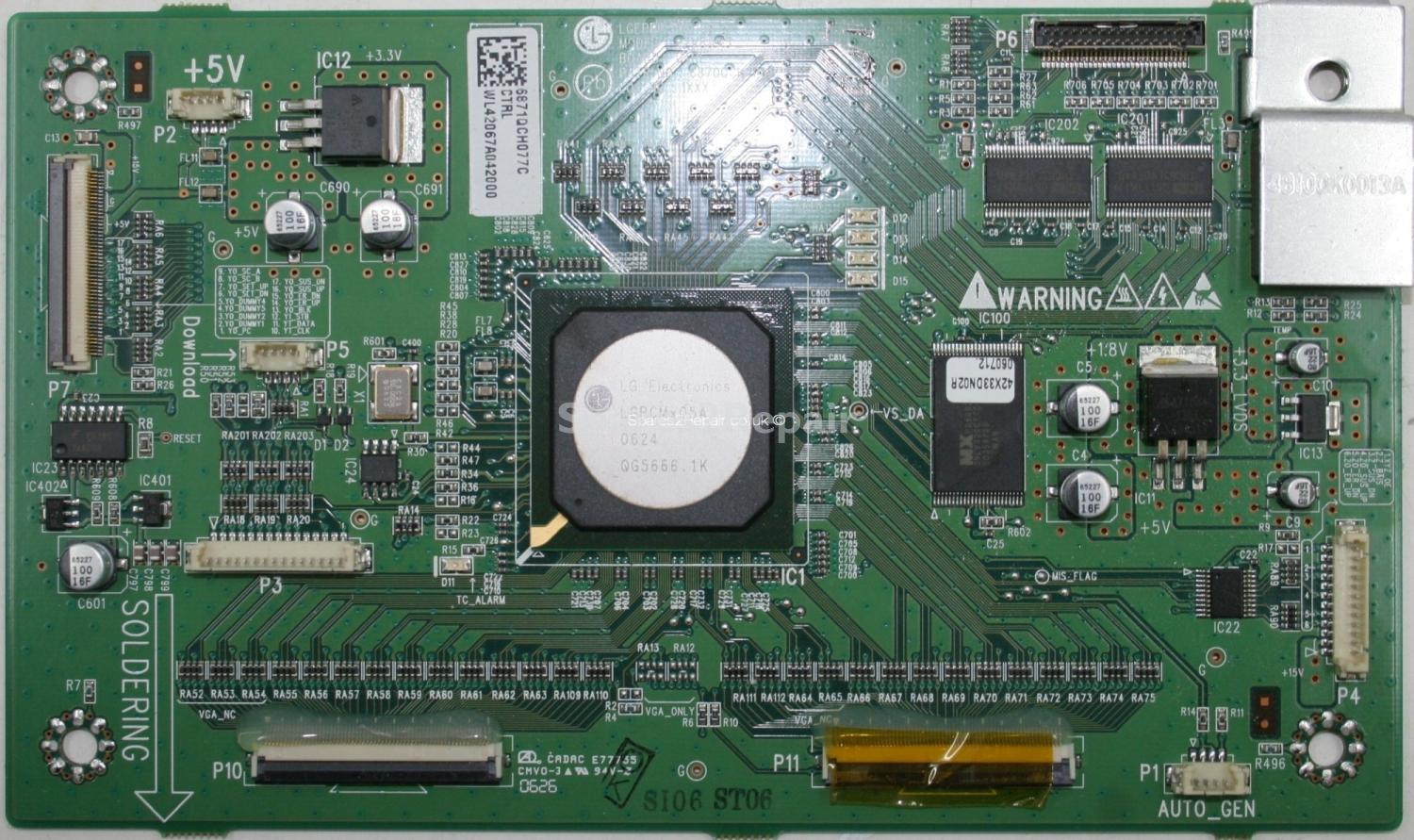 LG 42PC1D - Logic CTRL - 6871QCH077C - 6870QCH006C - PDP 060106 - 42V8&X3 CTRL