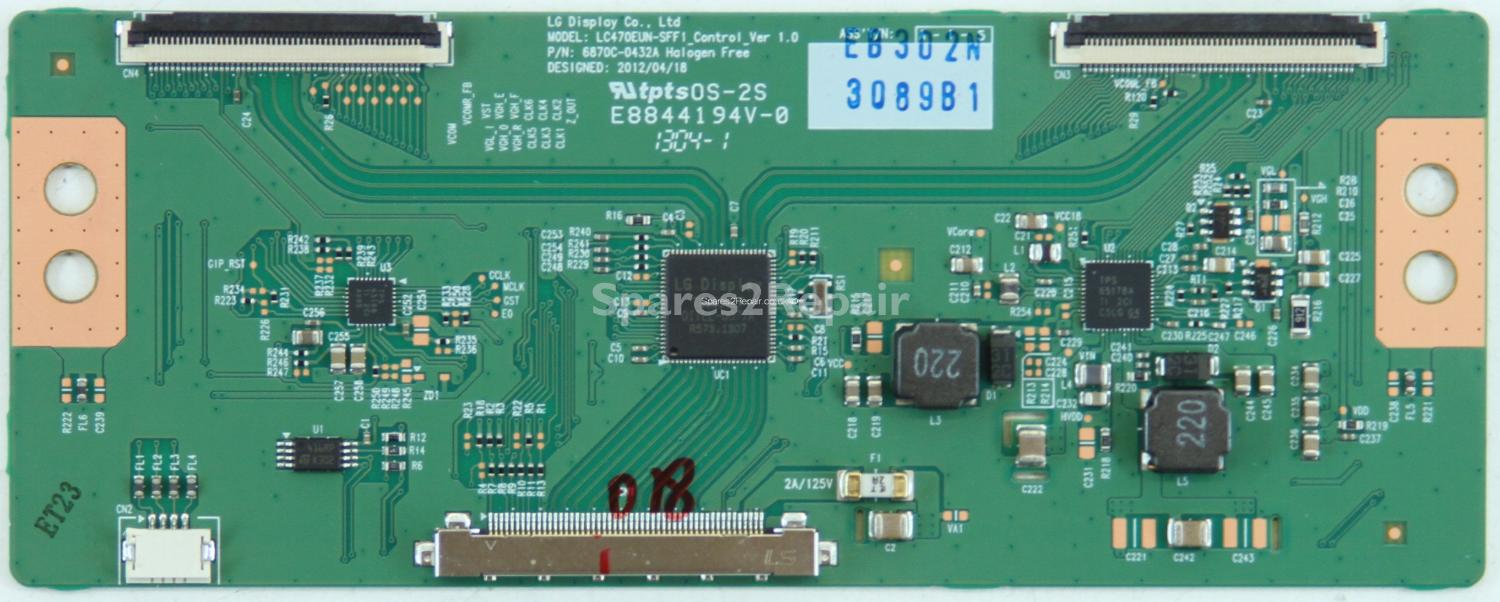 LG 47 Inch - T-Con - 6871L-3089B - 6870C-0432A - LC470EUN-SFF1 Control_Ver 1.0