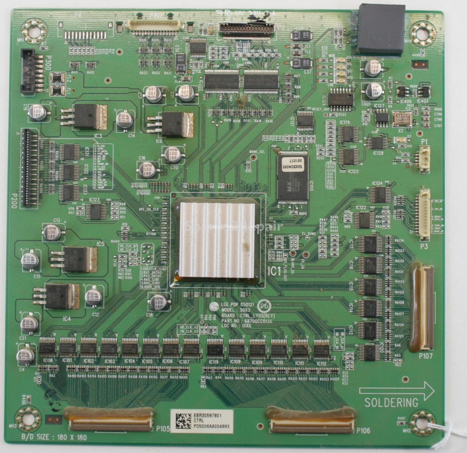 LG 50PC1D - LOGIC CTRL - EBR30597901 - 6870QCC013A - LGE PDP 050121 - 50X3