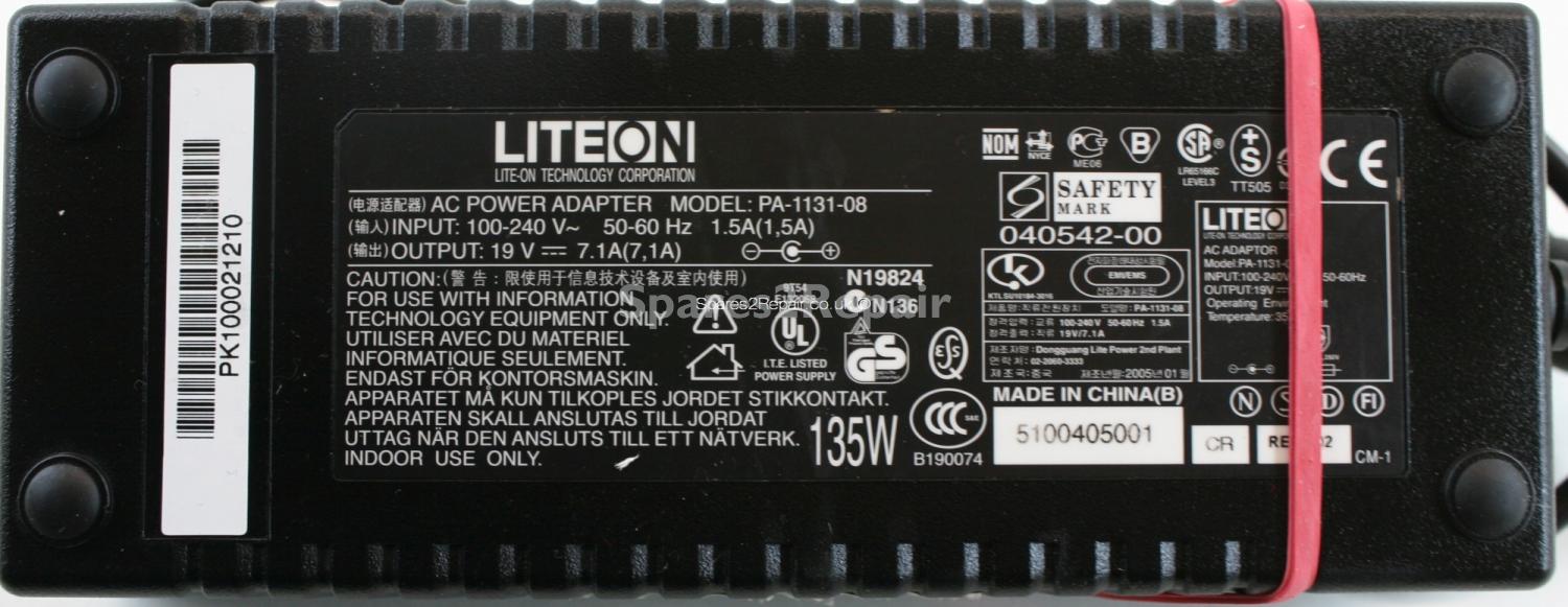 Lite-On - Charger - PA-1131-08 - 19V 7.1A (Original)