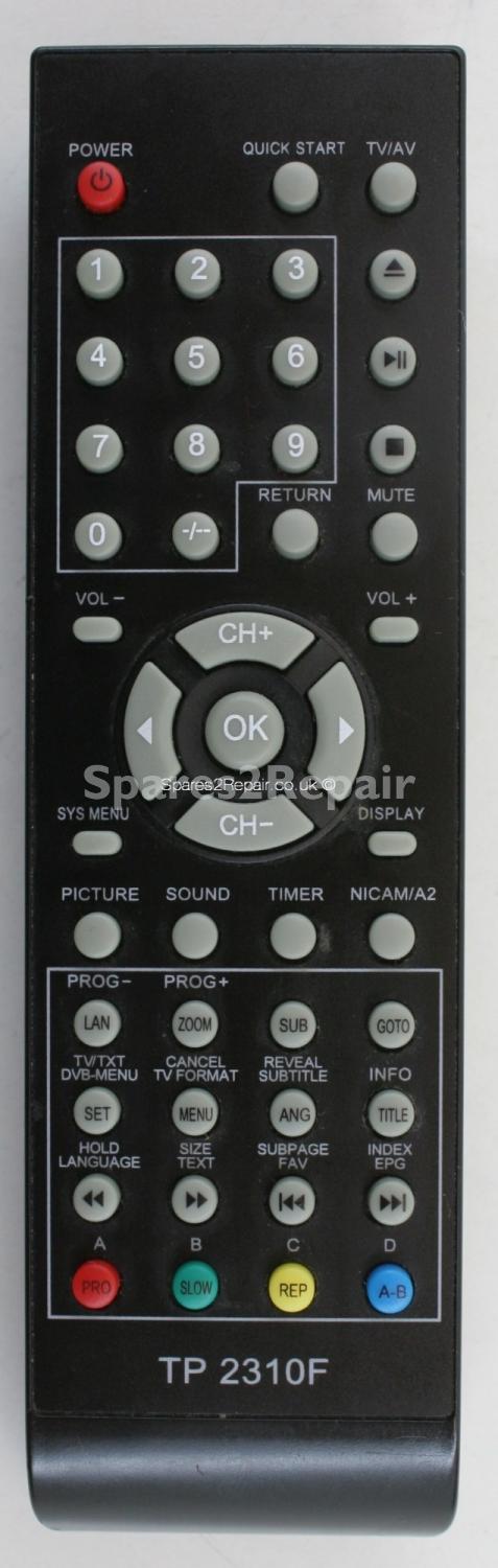Cello TP 2310F Remote Control