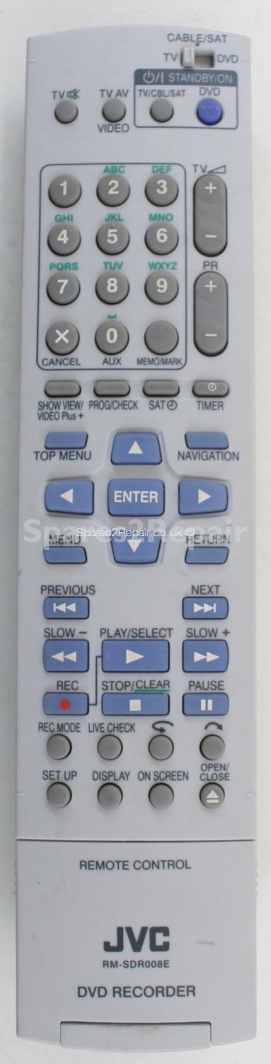 JVC RM-SDR008E Remote Control (Original)