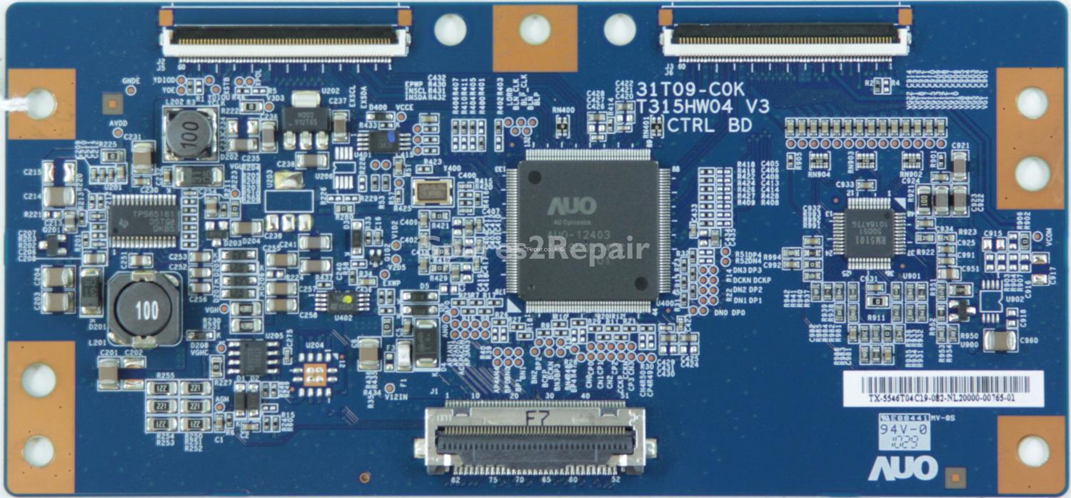 Samsung UE46C6530UK - T-Con - 55.46T04.C19 - 31T09-C0K - T315HW04 V3 CTRL BD