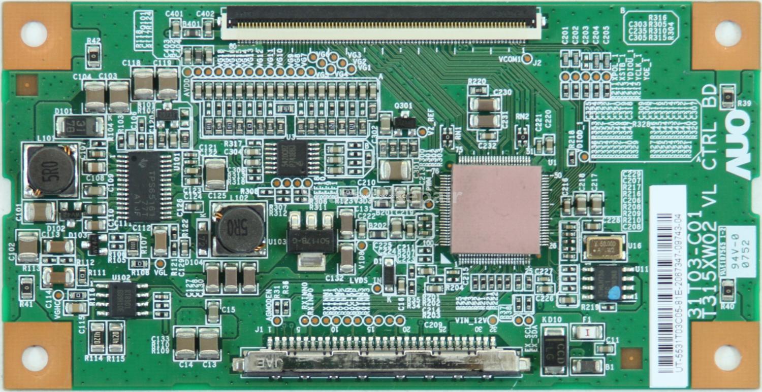 Samsung LE32A457C1D - LVDS - 31T03-C01 - 55.31T03.C05 - T315XW02 VL CTRL BD