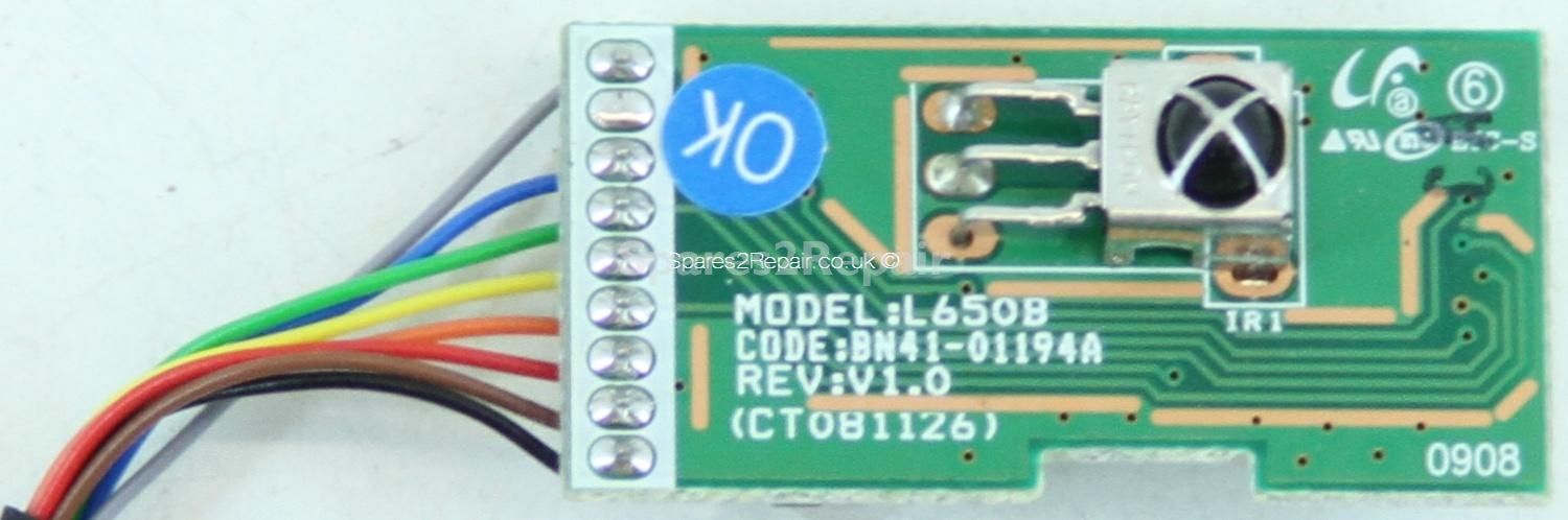 Samsung LE37B554M2W - IR - BN41-01194A - Rev V1.0 - CT081126 - L650B
