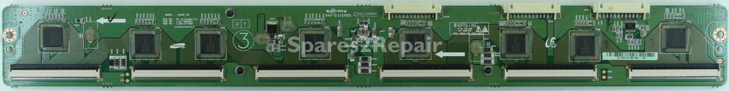 Samsung PS-42C450B1W - DRV - LJ92-01739C A1 - LJ41-08594A R1.4 - 42U2P_YB