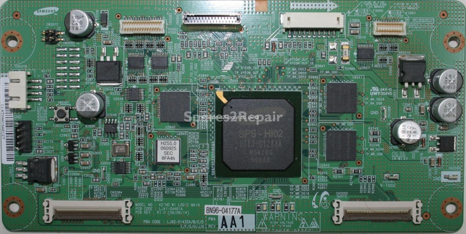 Samsung PS-42C7HD - LVDS - BN96-04177A - LJ92-01432A A1 - LJ41-04461A R1.0 - 42HD W1 LOGIC MAIN