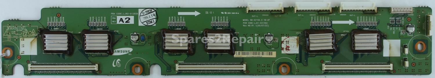 Samsung PS63PSH - YDRV - LJ41-03156A R1.1 - LJ92-01293A A2 - 63 D4.0 YB-UP