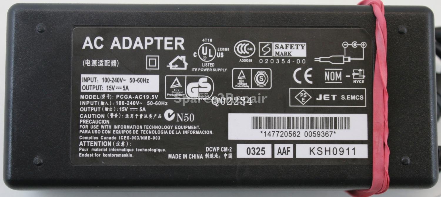 Unbranded - Charger - PCGA-AC19.5V - 15V 5A