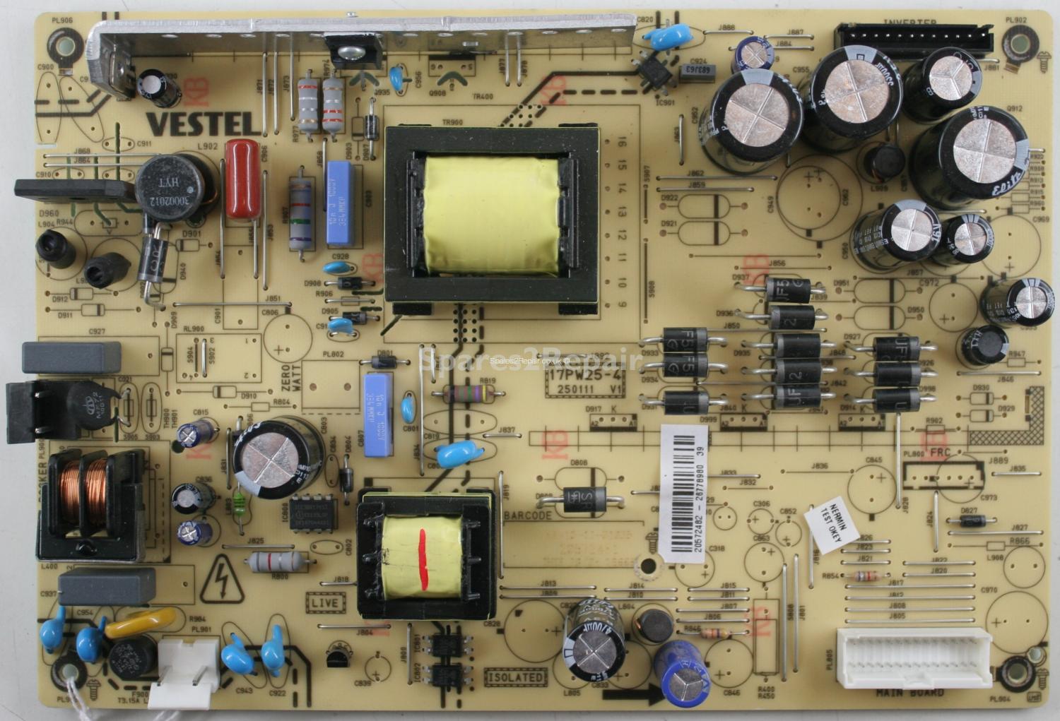 Hitachi L26DP04U - PSU - 17PW25-4 - V1 - 250111 - 20572482